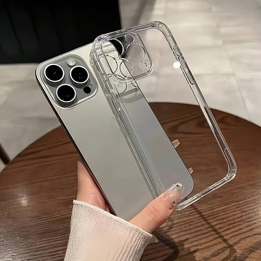 Clear Phone Case Luxury Ultra-Thin Transparent Soft TPU Shock-Proof Protective Back Cover Case Compatible With IPhone 16 15 14 13 12 11 Pro Max 16 15 14 Plus 13 12 Mini X XS Max XR 8 7 Plus, Also For Series