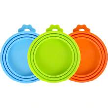 1 pezzo - Coperchio in silicone sigillante per barattoli di cibo per animali domestici, di colore casuale, con chiusura a pressione anti-muffa e impermeabile, utensile universale per la conservazione degli alimenti per frigoriferi/credenze