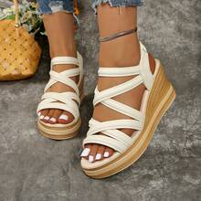 Women Platforms & Wedge Sandals - Beige - View 3