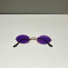 Small Round Villain  Men Women Stylish Unique  Original - Purple - View 1