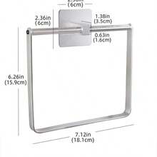 1 Pc Aluminum Alloy Bathroom Towel Ring - Multicolor - View 10