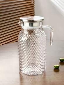 1pc/Set High Temperature Resistant Water Pitcher With Handle - Large Capacity Handled Water Carafe, Ideal For Summer Beverages, Restaurants, Lemonade, Juice And Tea Service, Easy To Clean Design - Multicolor - View 14