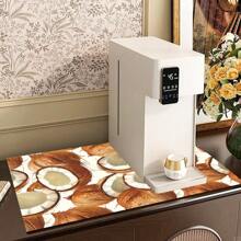 1 buc. Covoraș absorbant pentru uscare, covoraș pentru aparat de cafea, model de desene animate, covoraș de scurgere pentru cafea făcută manual, covoraș de uscare pentru blat de bucătărie, covoraș de scurgere anti-alunecare rezistent la căldură, tampon de scurgere de diatomite, ascunde petele, covoraș de drenaj de bucătărie foarte puternic, covoraș de vase ușor de curățat, potrivit pentru bucătărie, petreceri, petreceri, bar, decor acasă, petreceri