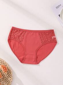 8 PCS Women's Cotton Seamless Panties Sexy Lace Splicing Briefs Low Waist Comfortable And Breathable Sports Underwear