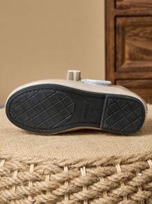 1 Par de Zapatos de recubierto para Niñas, Zapatos de Princesa para Escuela y Eventos con Puntera Redonda, Lazo a Cuadros, Suela Suave, Zapatos Planos Ceremoniales, Zapatos de Uniforme Lindos y de Moda