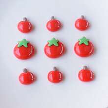 11pcs Cute Apple & Tomato Fridge Magnets, Home Decor Magnetic Stickers For Birthday Party, Wedding, Kitchen, Dishwasher, Refrigerator, Office Whiteboard, Living Room