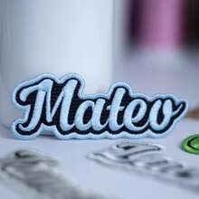 Custom Embroidered Name Patches For Bags & Accessories, Personalized Iron On Or Sew On Letter Patch For Backpacks, Tote Bags, Travel Bags, Jackets & Hats, DIY Bag Decoration, Mother's Day Gift, Graduation Gift, Wedding Season Favor, Back To School Personalized Bag Accessory, Custom Gift For Her Him Kids - Multicolor - View 6