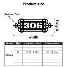 1 Custom Metal Door Number Plate - Personalized Address Sign, Suitable For Outdoor Use, Customizable With Name And Number, Reusable And Detachable. Ideal As A Housewarming Gift, Christmas Gift, Decoration, Home Decor, Wall Decoration, Room Decoration, Living Room Decoration, Bedroom Decoration, Bathroom Decoration, Kitchen Decoration, House Decoration, Personalized Gift, Or Back-To-School Item. - Multicolor - View 35