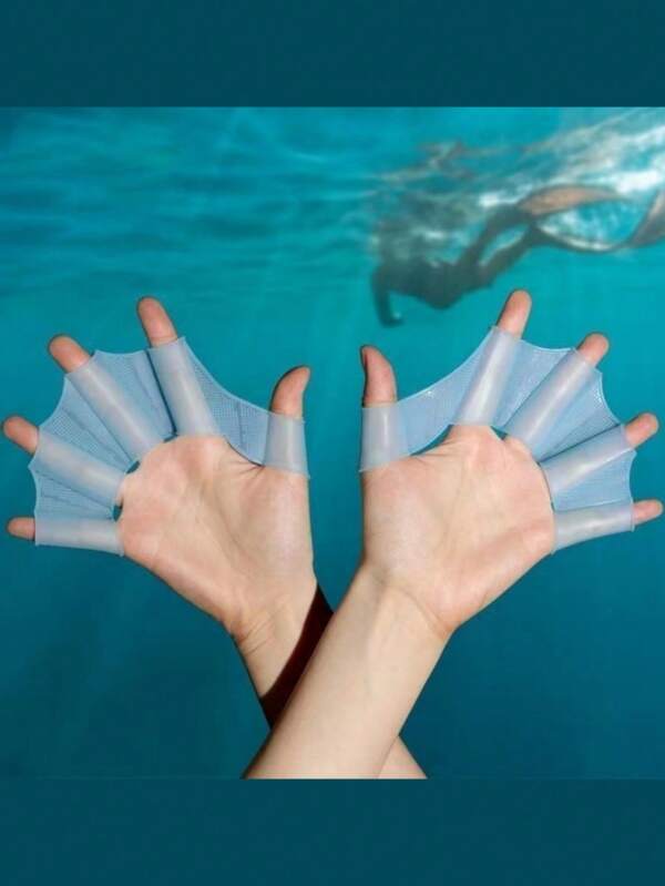 Silicone Swimming Gloves For Adults, Men And Women, Designed For Professional Diving And Swimming, Silicone Fins Gloves, Perfect Webbed Hand Accessories For Outdoor Diving And Swimming, Suitable For Surfing, Swimming, Playing In The Water In Summer, A Gift For Swimming And Diving Enthusiasts