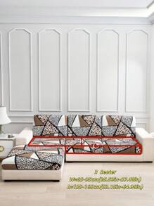 1 pezzo Cuscino decorativo in tessuto di seta di latte antiscivolo ed elastico per divano, con motivi floreali, a foglie o geometrici, multicolore, adatto per animali domestici, adatto per tutte le stagioni: primavera, estate, autunno e inverno