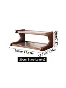 1pc Simple Desktop Storage Rack, Multi-Layer Dining Table Organizer, Small Desktop Cup & Teaware Holder For Home, Dorm, Kitchen