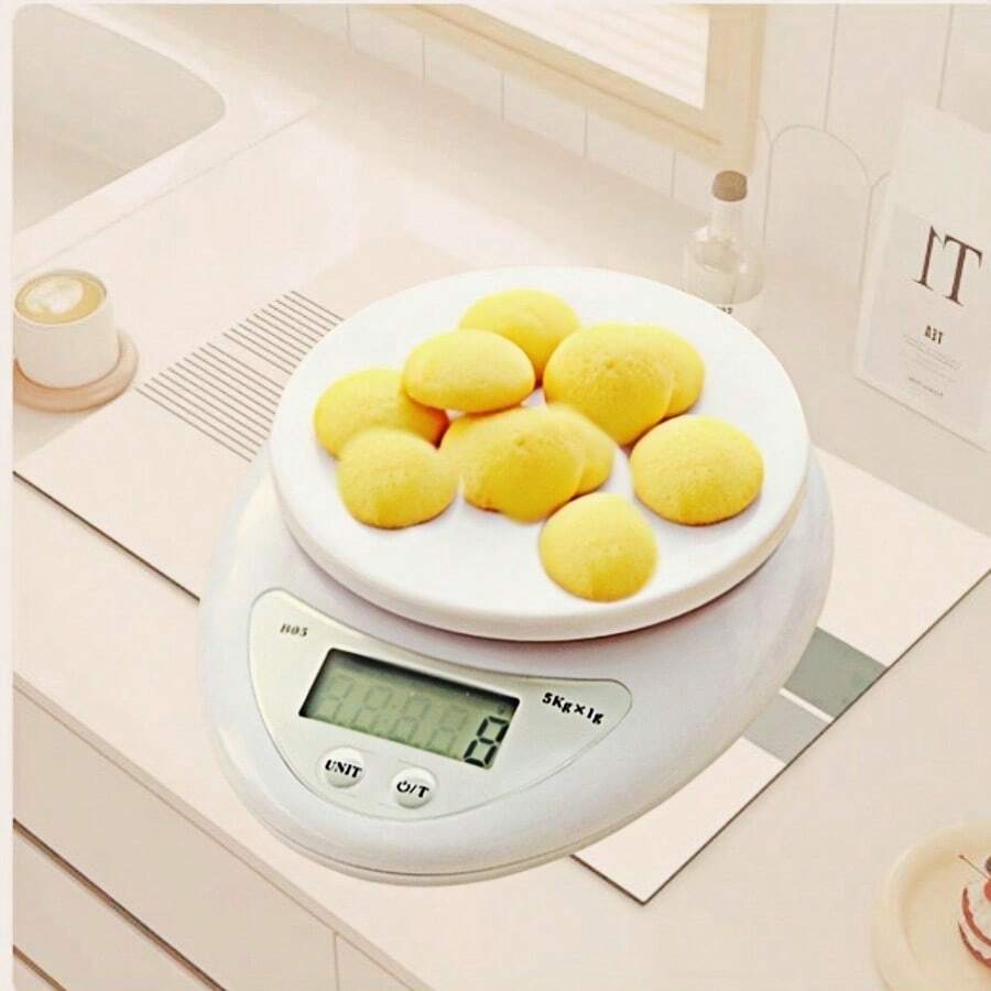 1 件家用电子秤高精度迷你食品烘焙秤数字秤（不含电池） - 彩色 - 查看 1