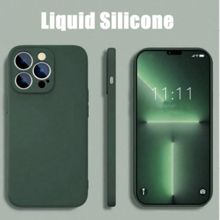 豪华液体硅胶软手机壳兼容 15 Pro 14 Plus 13 12 11 Mini X XR XS Max Galaxy S24 Ultra S23 FE S22 S21 S20 S10 Plus A15 A35 A55 A54 A53 A73 A33 A32 A22 A14 A23 A72 A42 A12 A13 A70 A15 防震后盖