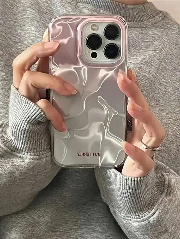 New Pink Gradient Ripple Pattern Phone Case For IPhone 16/16 Pro/16 Pro Max/15/15 Pro/15 Pro Max/14/14 Pro/14 Pro Max/13/13 Pro/13 Pro Max/12/12 Pro/12 Pro Max/11, Galaxy S21 S21FE S21Ultra S21+ S22 S22Ultra S22+ S24plus S24Ultra S24 S23FE S23Ultra S23+ S23 S25plus S25 S25Ultra