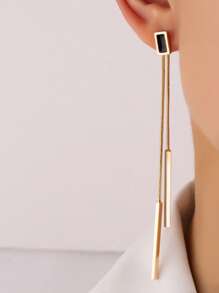 1 par de pendientes colgantes de mujer con borlas largas, diseño elegante para fiesta, boda, vacaciones, regreso a clases, Año Nuevo, regalo para amigos y familia