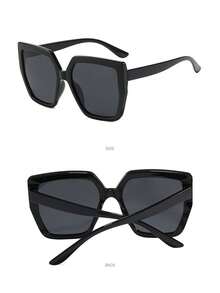 2pcs Girls Spring And Summer Large Frame Fashion Items - Personalized And Versatile, Small Face And High-End Feeling - Suitable For Beach Vacations - Multicolor - View 2