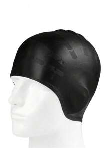 1PC, Silicone Swimming Cap With Ear Pockets For Adults And Teens - Protects Long Hair And Provides High Elasticity, Beach Essentials, Beach Accessories, Pool Float