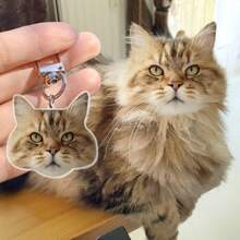 1pc Customized Photo Keychain, Acrylic Pet Keychain, Personalized Dog Keychain, Custom Photo Picture Keychain