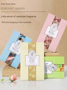 20pcs Wardrobe Closet Air Freshener Bags, Multiple Floral Fragrance, Hanging Deodorizer, Moth Repellent, Sachets, Gift For Holiday, Suitable For Dorm And Home