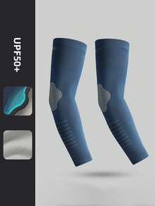 1 par de mangas sueltas de protección solar para hombres, mangas de seda de hielo para hombres, nuevos protectores de brazo de verano, guantes blancos, calentadores de brazo, atuendos de otoño, disfraces de Halloween, regalos de manga negra para hombres