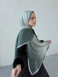 1 Piece Chiffon Hijab Printed Scarf, Elegant And Luxurious Retro Color Women Headscarf Shawl Hijab Abaya Accessories Women Veil For Dress