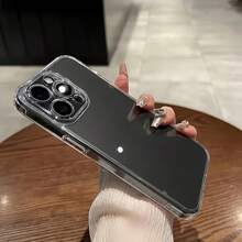 Clear Phone Case Luxury Ultra-Thin Transparent Soft TPU Shock-Proof Protective Back Cover Case Compatible With IPhone 16 15 14 13 12 11 Pro Max 16 15 14 Plus 13 12 Mini X XS Max XR 8 7 Plus, Also For Series