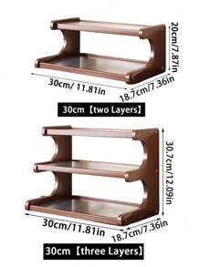 1pc Simple Desktop Storage Rack, Multi-Layer Dining Table Organizer, Small Desktop Cup & Teaware Holder For Home, Dorm, Kitchen