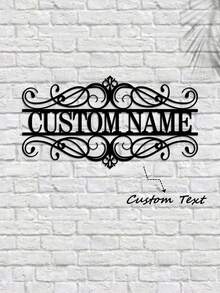 1 Custom Metal Door Number Plate - Personalized Address Sign, Suitable For Outdoor Use, Customizable With Name And Number, Reusable And Detachable. Ideal As A Housewarming Gift, Christmas Gift, Decoration, Home Decor, Wall Decoration, Room Decoration, Living Room Decoration, Bedroom Decoration, Bathroom Decoration, Kitchen Decoration, House Decoration, Personalized Gift, Or Back-To-School Item. - Multicolor - View 12