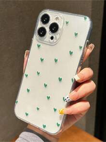 Funda para teléfono Maryam AlamArtist Girlcore Diseño de corazón transparente Funda para teléfono a prueba de golpes, Día festivo, Amor Día de San Valentín - Multicolor 3 - Ver 1