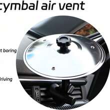 Car Crash Cymbal Craft Toy Small Gift, Car Vent Hitting Cymbal Plate, Car Vent Hand-Hitting Percussion Disc, Mini Drum Kit Small Gift