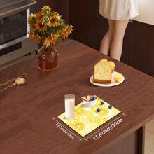 1 buc. Covoraș absorbant pentru uscare, covoraș pentru aparat de cafea, model de desene animate, covoraș de scurgere pentru cafea făcută manual, covoraș de uscare pentru blat de bucătărie, covoraș de scurgere anti-alunecare rezistent la căldură, tampon de scurgere de diatomite, ascunde petele, covoraș de drenaj de bucătărie foarte puternic, covoraș de vase ușor de curățat, potrivit pentru bucătărie, petreceri, petreceri, bar, decor acasă, petreceri