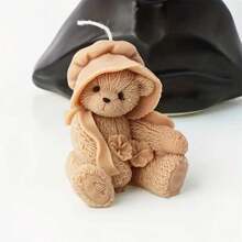 3D Teddy Bear Silicone Candle Mold Animal Cute Couple Bears Epoxy Resin Mould Home Decor Soap Making Tools Romantic Wedding Gift