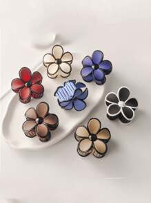 1pc/7pcs Premium Quality Small Flower Hair Clips, Suitable For Women's Daily Life, Casual, Party, Commute, Vacation - Hair Accessories, Best Choice As Gifts For Girlfriends, Mothers, Best Friends For Celebrations, Birthdays, Anniversaries Or Graduations