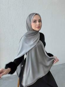 1 Piece Chiffon Hijab Printed Scarf, Elegant And Luxurious Retro Color Women Headscarf Shawl Hijab Abaya Accessories Women Veil For Dress