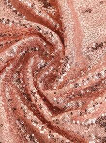 1pc Sparkly Embroidered Sequin Fabric Piece, Precut DIY Material For Dress, Wedding Gown, Bag, Tablecloth, Wedding Party Decor