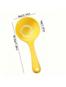 1pc Yellow Non-Stick Rice Scoop, Rice Ball Mold Spoon, Kitchen Utensil - Yellow - View 7