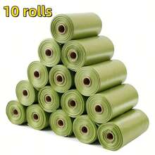 10 Rolls/150pc Random Lavender Scented Dog Poop Bags, Super Thick And Leak-Proof, Pet Waste Management, Foldable Square Design, High-Quality(1pc Storage Container)