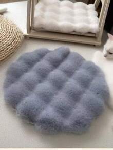 1pc French Cozy Fluffy Area Rug Set, Warm And Sweet Indoor Decorative Area Rug, Dining Chair Round Chair Mat, Dining Chair Chair Mat, Outdoor Furniture Patio Mat, Office Chair Chair Mat For Bedroom, Living Room, Dressing Room, Dressing Table, Chair, Suitable For Spring Autumn Winter Modern Decor Accessories | Soft Texture. - Multicolor - View 15
