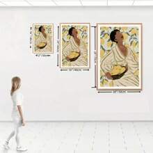 1PC Woman Refreshing Citrus Sardines Olive Branches Quote Wall Art Canvas Painting Posters And Prints Pictures For Living Room Decor Frameless Gifts Birthday Graduation