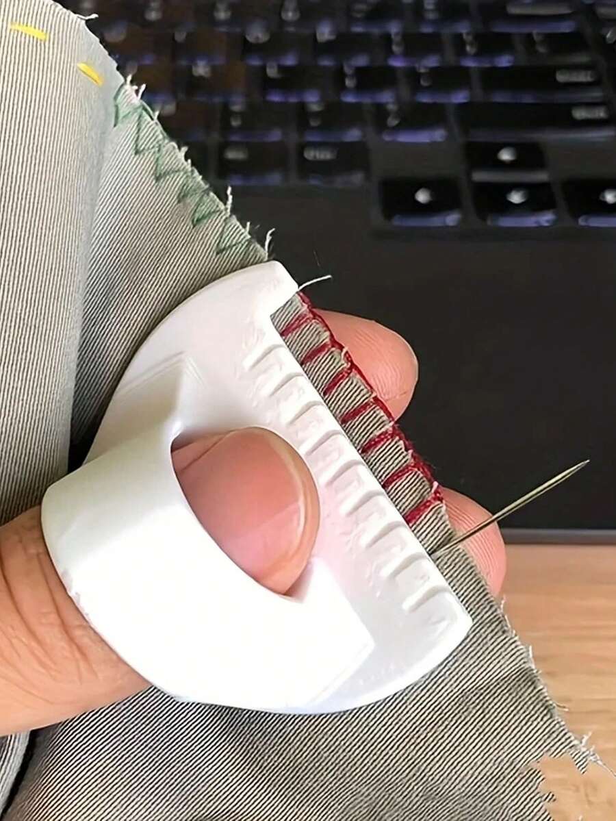 1 pezzo Utensile pratico in plastica per cucire a mano per principianti e anziani - spaziatura 2/3/4 mm, ideale per hobby creativi fai da te, progetti di cucito e decorazione della casa, accessorio per cucire | Design ergonomico | Strumento da cucito