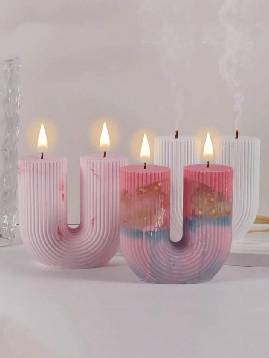 Silicone/Plaster Mold For Candle Making With Leg Shaped Design