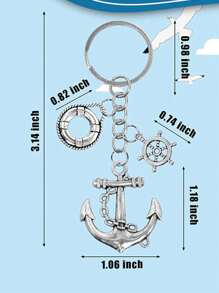 30pcs Musical Note Ship Aiming Keychain Pack - Keyring Packs With Organza Bags For Wedding, Christmas Party Favors, Music Symbol Decoration, And Thank You Gift Tags Summer Birthday Gifts Beach Back To School School Supplies Room Decor