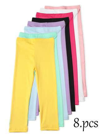 8双儿童纯色简约亮色踝袜，百搭百搭