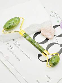 Zestaw 1/2 szt. wałka jadeitowego i gua sha, masażer do twarzy z narzędziem do skrobania gua sha, odmłodzenie twarzy i szyi, usuwanie zmarszczek i opuchlizny wokół oczu, uroda, produkty do pielęgnacji skóry, spa, pielęgnacja ciała, narzędzia do pielęgnacji skóry, pielęgnacja twarzy, akcesoria kosmetyczne, masaż, narzędzie do masażu twarzy, wałek do twarzy