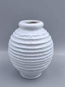 1pc 8.46 Inch Resin Vintage Rough Pottery Vase, Classic Home Flower Vase Decor Handmade Distressed Vase, Suitable For Indoor Flower Vase, Retro Handcraft Home Decor Room Decor Glass Vase - Multicolor - View 8