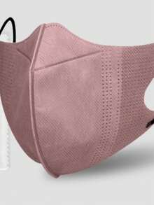 10个装 Morandi 一次性3D立体三层夏季薄款透气时尚熔喷布口罩 - 彩色 - 查看 4