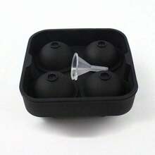 1pc Silicone Ice Cube Tray Mold, Home & Bar Ice Ball Maker With Lid' - Multicolor - View 13