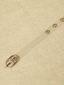 1pc Women's Dot Casual PU Leather Belt, Fashion & Versatile For All Seasons Summer, School Fall, Autumn, Halloween - Clear - View 6