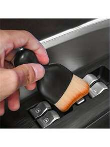 1pc Car Cleaning Brush Is Suitable For Car Interior Detail Brush, Cleaning And Maintenance Car Brush, Air Conditioning Vent Dust Soft Brush, Car Cleaning And Care Brush, Car Interior Dust Brush, Suitable For Car Detail Brush, Used For Cleaning Panels, Vents, Leather, Car Cleaning And Care Brush