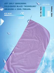 1 pieza Chal totalmente refrescante, protección solar transpirable de verano, cubierta para la playa